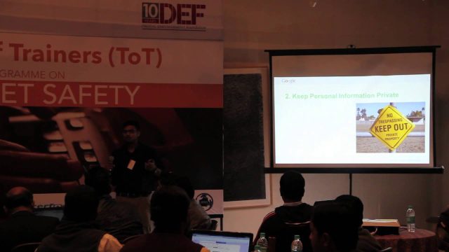 Piyush Poddar : Working session 3 : TOT program on internet safety Piyush Poddar : Working session 3 : TOT program on internet safety