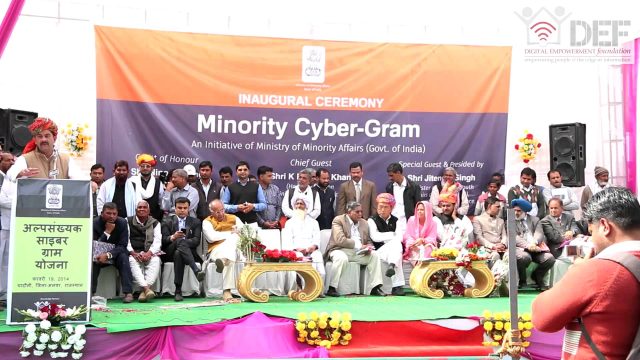 Jitender Singh, MOS, Ministry of Defence : Minority cyber gram yojna Jitender Singh, MOS, Ministry of Defence : Minority cyber gram yojna